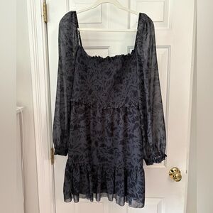 Aritzia Black Long Sleeve Dress